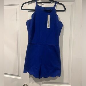 Aqua Royal Blue Sleeveless Top